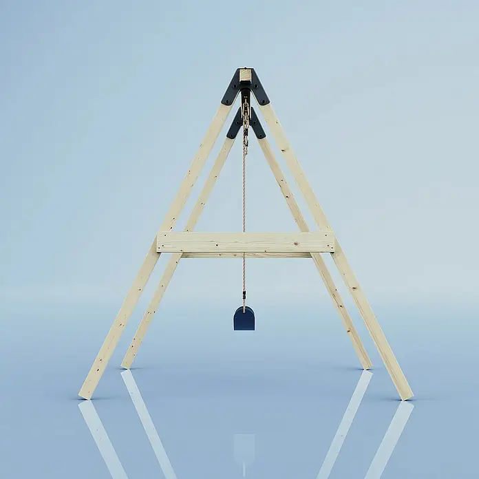 OutdoorToys Schaukel Schaukel Löwenzahn - B x L: 133 x 184 cm, Holz