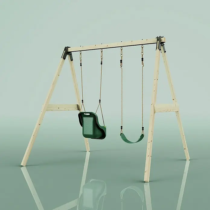 OutdoorToys Schaukel Schaukel Lilie - B x L: 213 x 184 cm, Holz