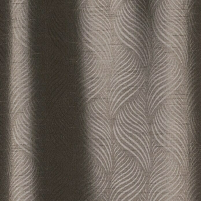 Elbersdrucke Verdunkelungsvorhang Deep Shade140 x 255 cm, 100 % Polyester, Taupe Unknown