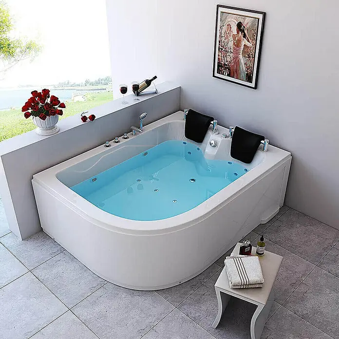 Home Deluxe Whirlpool BLUE OCEAN XL Ausrichtung Links - Weiß