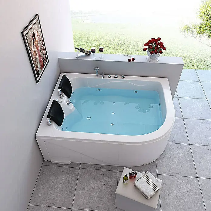 Home Deluxe Whirlpool BLUE OCEAN Ausrichtung Rechts - Weiß