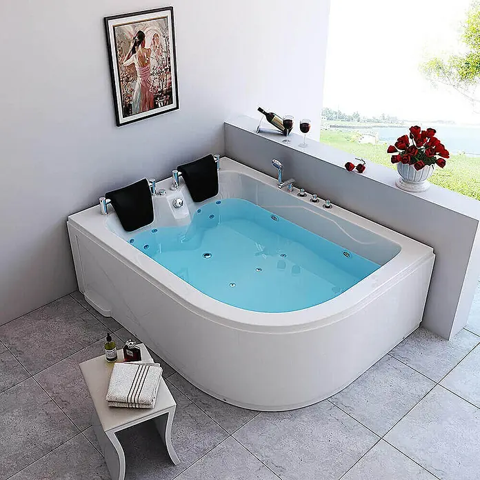 Home Deluxe Whirlpool BLUE OCEAN Ausrichtung Rechts - Weiß