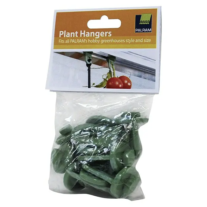 Palram – Canopia Pflanzhilfe - Passend für: alle Gewächshäuser, 10 Stk. - Packung mit Palram Pflanzenaufhängern, passend für alle Palram Hobby Gewächshäuser. Ideal zum Aufhängen von Pflanzen in Ihrem Gewächshaus.