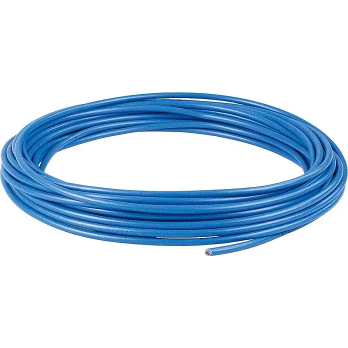 as-schwabe Anschlusskabel - 5 m, H05VV-F, Aderquerschnitt: 1,5 mm², Blau