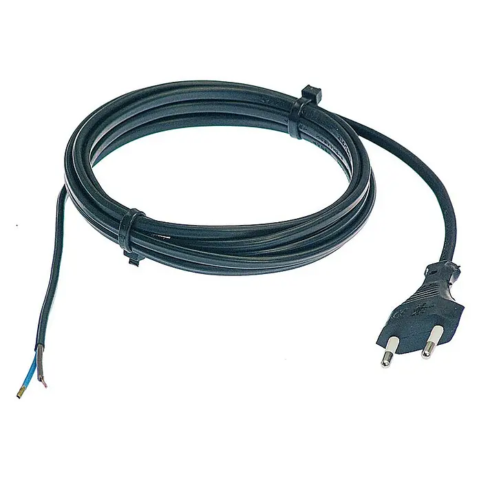 as-schwabe Anschlusskabel - 1,5 m, H03VVH2-F, Aderquerschnitt: 0,75 mm², Schwarz