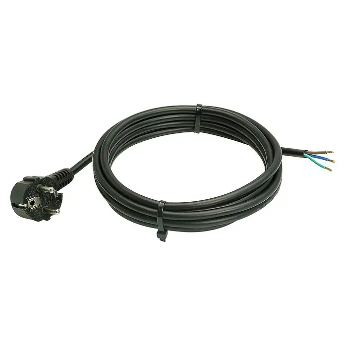 as-schwabe Anschlusskabel - 10 m, H05VV-F, Aderquerschnitt: 1 mm², Schwarz