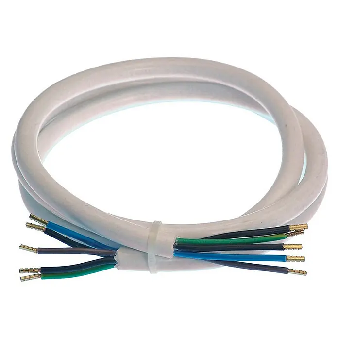 as-schwabe Anschlusskabel - 1,5 m, H05VV-F, Aderquerschnitt: 1,5 mm², Weiß