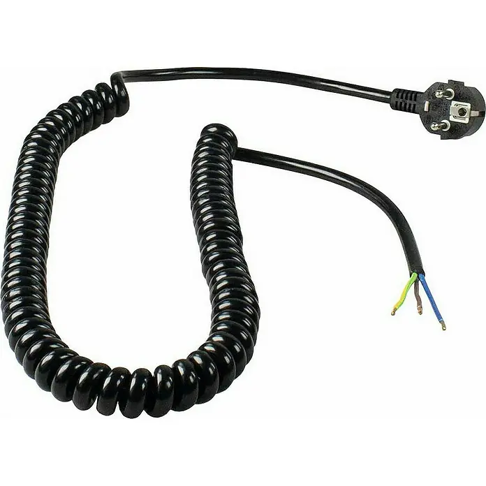 as-schwabe Anschlusskabel - 2,5 m, H05VV-F, Aderquerschnitt: 1,5 mm², Schwarz