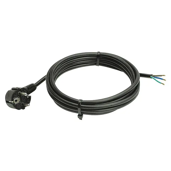 as-schwabe Anschlusskabel - 3 m, H05VV-F, Aderquerschnitt: 1 mm², Schwarz