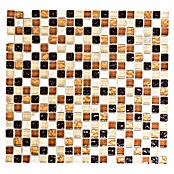 Mosaikfliese Quadrat Crystal Mix XCM M830 (32,2 x 30,5 cm, Beige/Braun, Glänzend)