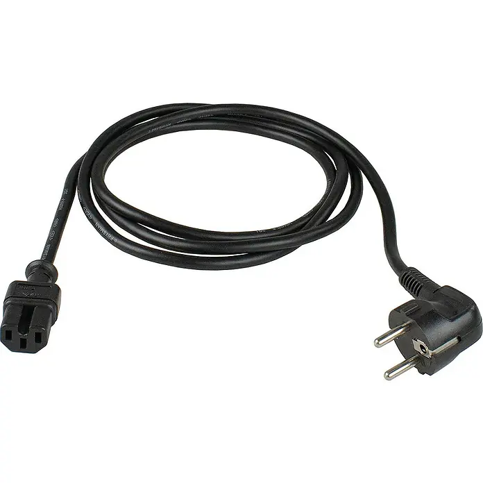 as-schwabe Anschlusskabel - 2 m, H05RR-F, Aderquerschnitt: 1 mm², Schwarz