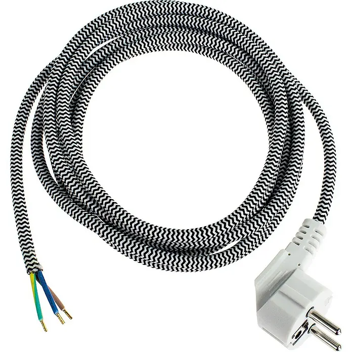 as-schwabe Anschlusskabel - 3 m, H03RT-F, Aderquerschnitt: 1 mm², Schwarz