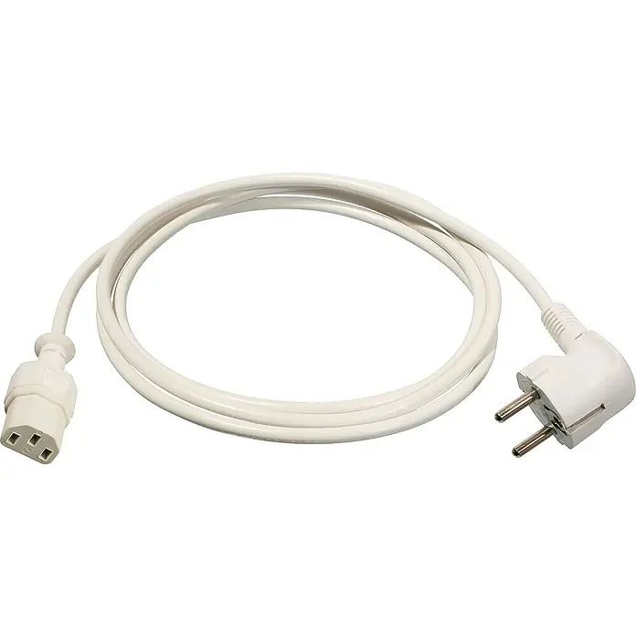 as-schwabe Anschlusskabel - 2 m, H05VV-F, Aderquerschnitt: 0,75 mm², Weiß