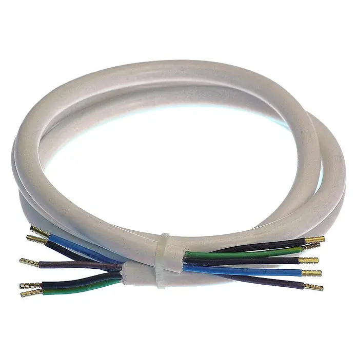 as-schwabe Anschlusskabel - 3 m, H05VV-F, Aderquerschnitt: 2,5 mm², Weiß