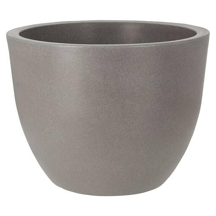 Geli Maceta para plantas y flores (Diámetro exterior: 60 cm, Altura: 45,5 cm, Plástico, Taupe)