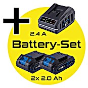 Scheppach IXES 20V Soplador/Aspirador de batería BC-BLV720-X Set S2 (40 V, 2 baterías, 2 Ah, Potencia de soplado: 720 m³/min, Velocidad de soplado: 210 km/h) | BAUHAUS