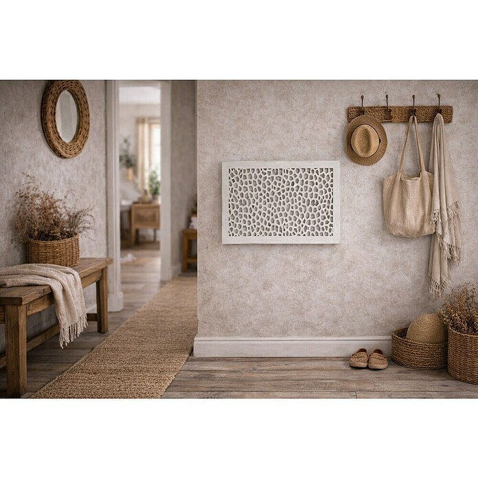 Armario de contadores Miette blanco decapado (50 x 35 cm)
