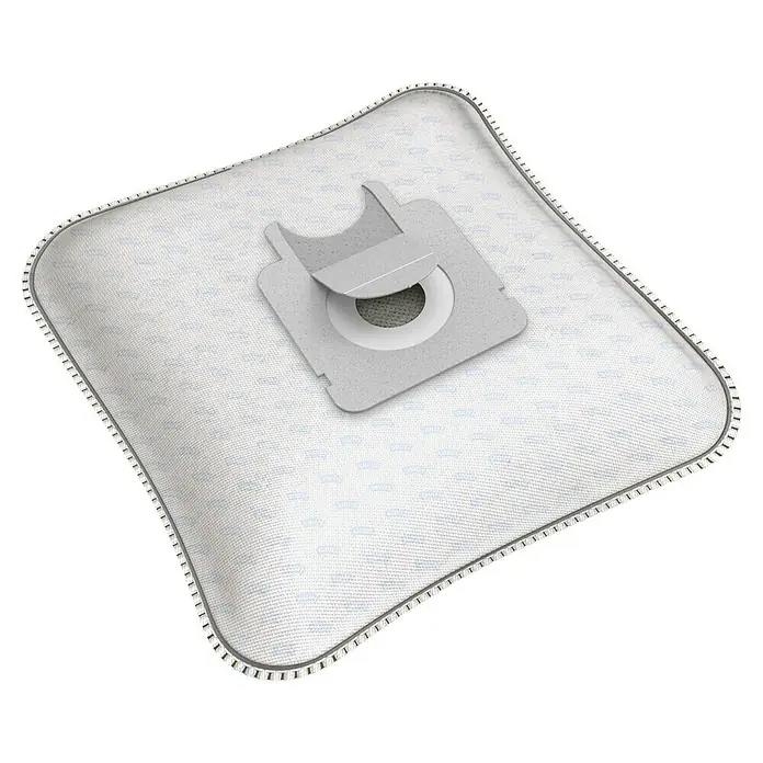 Swirl Staubsaugerbeutel X 351 MicroPor® Plus - Passend für: Staubsauger von Hoover/Severin, 4 Stk. - Nahaufnahme eines Staubsaugerbeutels aus Stoff mit einer grauen Pappabdeckung, die den runden Filtereingang abdeckt.