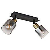 Globo Deckenstrahler Hollsy (25 W, L x B x H: 250 x 80 x 182 mm, Goldfarben, Klar, Rauchfarben, Schwarz, E14) | BAUHAUS