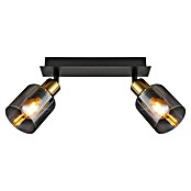 Globo Deckenstrahler Hollsy (25 W, L x B x H: 250 x 80 x 182 mm, Goldfarben, Klar, Rauchfarben, Schwarz, E14) | BAUHAUS