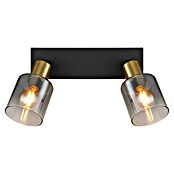 Globo Deckenstrahler Hollsy (25 W, L x B x H: 250 x 80 x 182 mm, Goldfarben, Klar, Rauchfarben, Schwarz, E14) | BAUHAUS