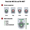RAK Ceramics Feeling WC-Sitz (Duroplast, Weiß, Mit Absenkautomatik) | BAUHAUS
