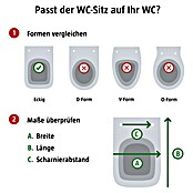Duravit D-Code Tapa de WC (Con dispositivo automático de descenso, Duroplast, Blanco)