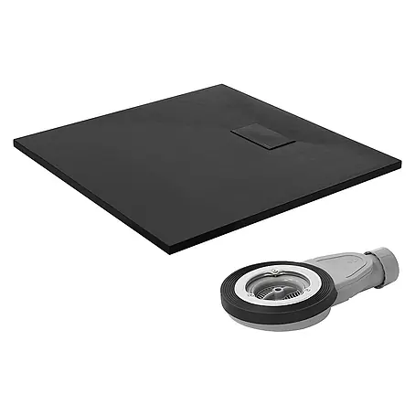 LuxeBath  Duschwannen-Set Duschtasse Brausetasse mit Ablaufgarnitur und Anti-Rutsch-Oberfläche