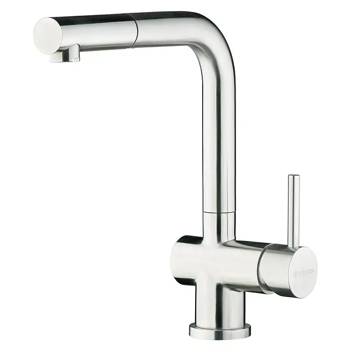 Pyramis Spültischarmatur Capriccio - Edelstahl - Elegante Küchenarmatur aus Edelstahl mit schwenkbarem Auslauf für mehr Flexibilität und Komfort beim Spülen.
