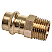 Press-Übergangsmuffe (10 Stk., Durchmesser: 15 mm, Außengewinde: ½″, Presskontur: V)
