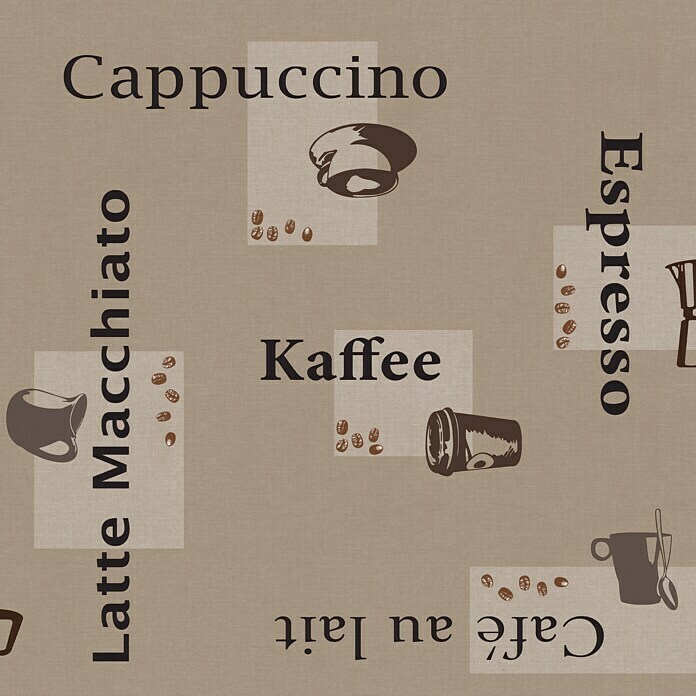 D-c-fix Manhattan Tischdecke Meterware CappuccinoBreite: 140 cm, Cappuccino/Schoko Unknown