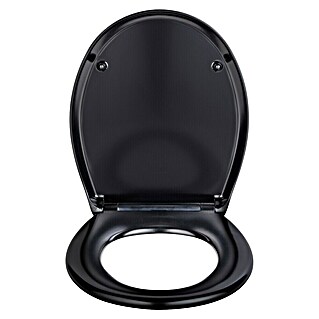 Camargue WC-Sitz Modena (Duroplast, Schwarz, Mit Absenkautomatik)