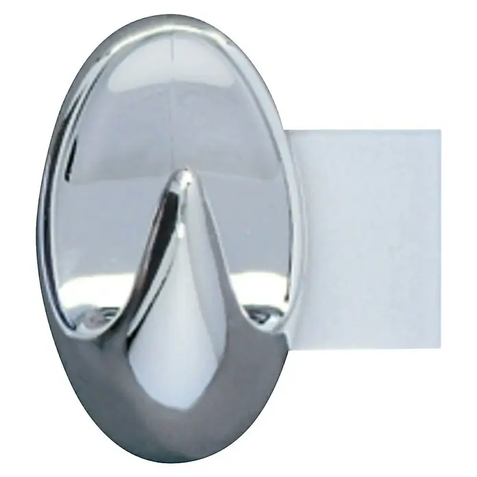 Wenko Klebehaken - Kunststoff, Chrom, 3 Stk., Rund - Hochglanzpolierter Schuhanzieher mit elegantem Design. Das ideale Hilfsmittel, um mühelos in Ihre Schuhe zu schlüpfen.