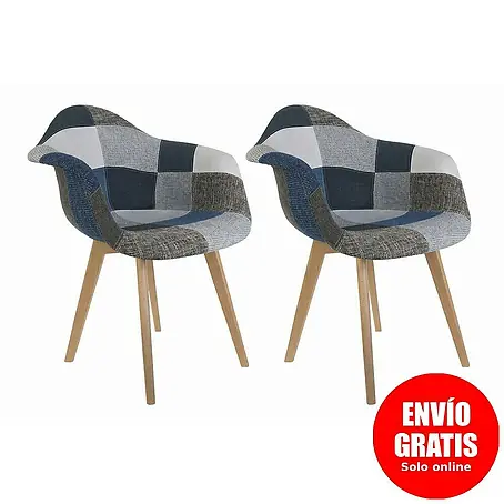 Home Deco Factory  Silla butaca Patchwork