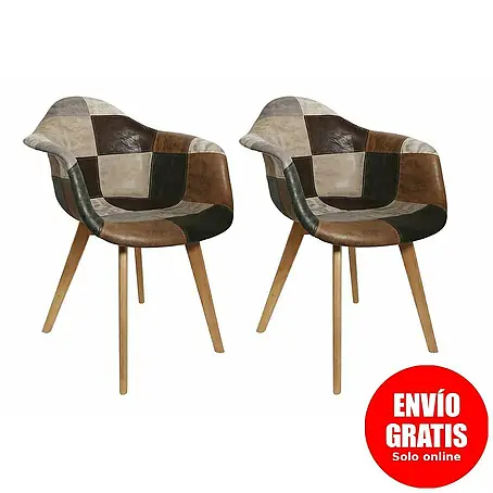 Home Deco Factory  Silla butaca Patchwork