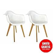 Silla butaca Mobilier Design (Blanco, 2 pzs.) | BAUHAUS