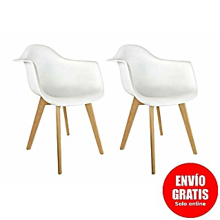 Silla butaca Mobilier Design (Blanco, 2 pzs.)