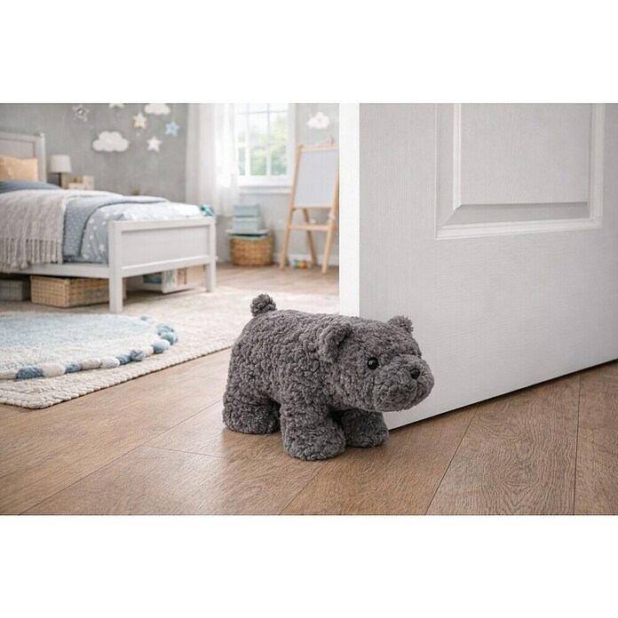 Tope de puerta Oso (L x An x Al: 29 x 12 x 18 cm, Gris) | BAUHAUS
