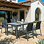Sunfun Mesa de jardín Petra (L x An x Al: 140 x 90 x 75 cm, Negro) | BAUHAUS