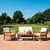 Sunfun Conjunto de muebles México (4 pzs., Madera de acacia, Marrón/Antracita) | BAUHAUS