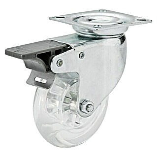 Dörner & Helmer Design-Lenkrolle (Durchmesser Rollen: 75 mm, Traglast: 50 kg, Gleitlager)