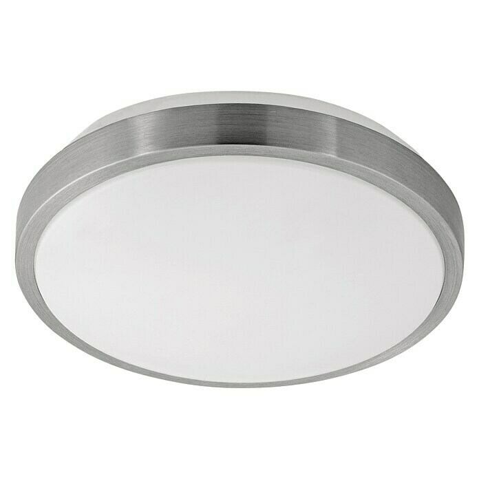Eglo LED-Wand- & Deckenleuchte Competa 1 (22 W, Weiß/Silber, Ø x H: 24,5 x 5,5 cm)