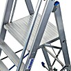Krause Stabilo Stufenstehleiter (Arbeitshöhe: 4,35 m, 10 Stufen, Aluminium)