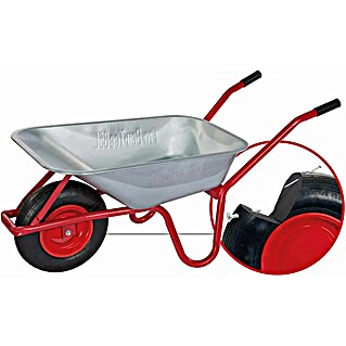 Pro-Bau-Tec Bauschubkarre Garten- und schubkarre mit PU-Rad 85L Tragkraft 160kg
