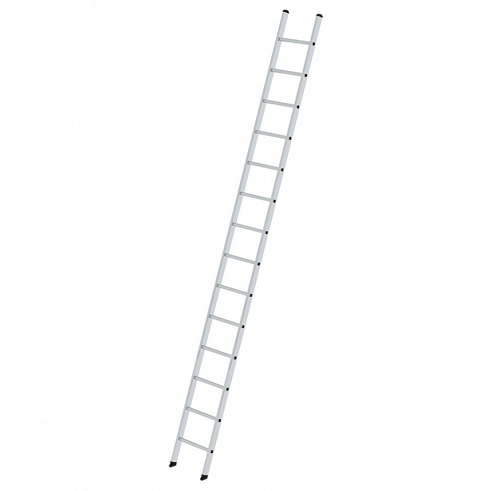 Munk Sprossen-Anlegeleiter Holz ohne Traverse 6 Sprossen (Anlegeleiter, 195 cm