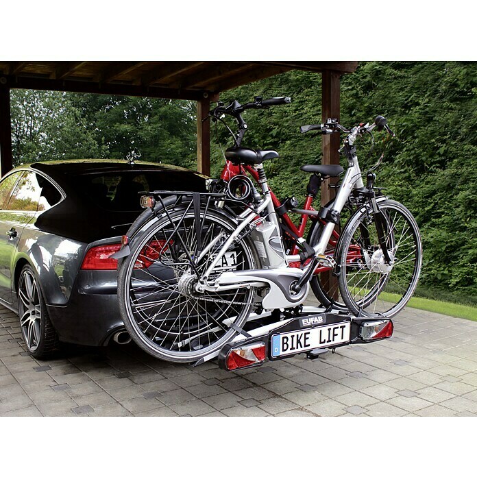 Eufab Fahrradträger Bike Lift (Geeignet für: 2 Fahrräder, Traglast: 60 kg,  Passend für: Fahrzeuge mit Anhängerkupplung) | BAUHAUS
