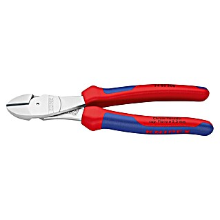 Knipex Seitenschneider (Länge: 20 cm, Härte Schneide: 64 HRC, Rot/Blau)