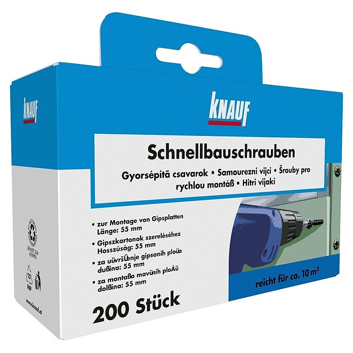 Knauf Schnellbauschraube TN (Durchmesser: 3,5 mm, Länge: 55 mm, 200 Stk.)