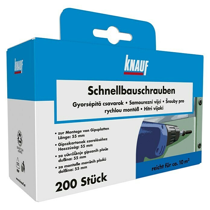 Knauf Schnellbauschraube TN (Durchmesser: 3,5 mm, Länge: 55 mm, 200 Stk.)