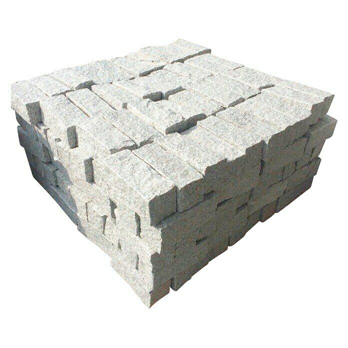 Granit-Palisade G 603 (Grau, 25 x 10 x 10 cm, Naturbelassen)